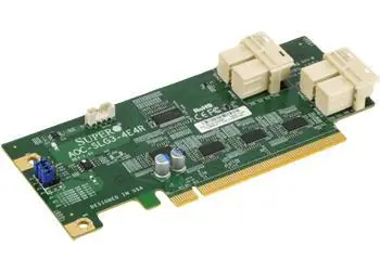 SuperMicro AOC-SLG3-4E4R / Kontroler / 4X NVMe SFF-8643 / PCIe x16 Gen3 / Niski profil
