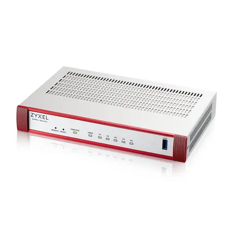 ZyXEL USG FLEX 50H / Zapora sieciowa / 5x 1 Gb/s / 20 tuneli VPN / roczny pakiet Entry Defense