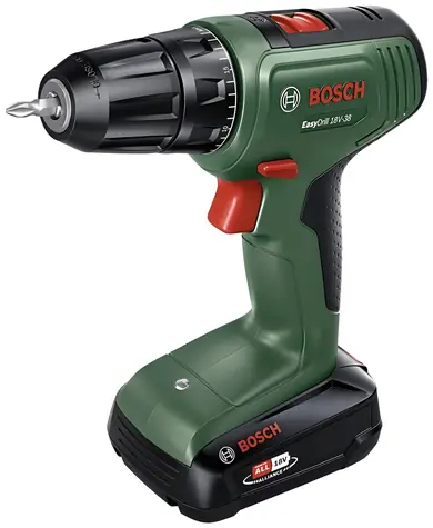 BOSCH EasyDrill 18V-38 / Wiertarko-wkrętarka akumulatorowa / 18 V / 1630 obr./min / 38 Nm / 2,0 Ah