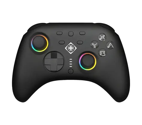 Deltaco GAM-198 czarny / Gamepad / RGB / Bluetooth 5.3 / bezprzewodowy i przewodowy / do Nintendo Switch i PC