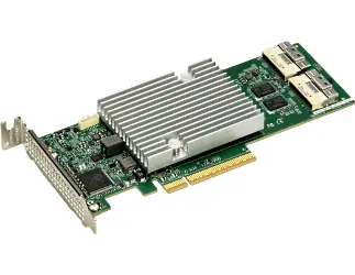 SuperMicro AOC-S4116L-H16IR-96DD-O / Kontroler RAID / 4X NVMe + 16x SAS4 / RAID 0,1,5,6,10 / PCIe x8 Gen4 / 4 GB pamięci podręcznej