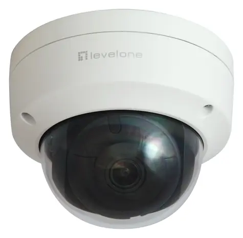 LevelOne FCS-3404 / Kamera IP / Kopułkowa / 6 MP / H.265 / IR 30 m / PoE / IP67