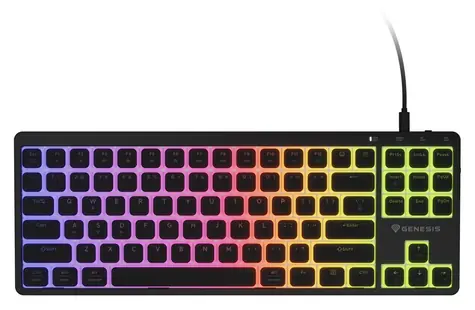 Genesis Thor 430 TKL czarny / Klawiatura gamingowa / Mechaniczna / RGB / Hot-swap / US