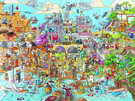 Puzzle HEYE Hollyworld / 1500 elementów / 80 × 60 cm