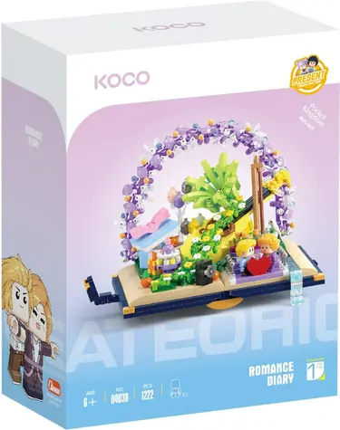 Zestaw konstrukcyjny KOCO Mini Romance Diary nr 1 / 1222 elementy
