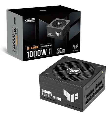 Asus TUF-GAMING-1000P czarny / zasilacz ATX / 1000 W / 80 PLUS Platinum / ATX 3.1 / w pełni modułowy