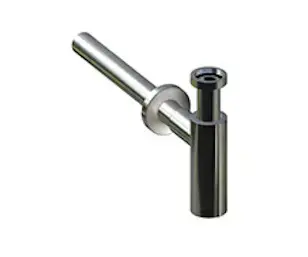 Laufen Syfon DN32 chrom / Syfon / przyłącze DN32 / do umywalki nablatowej