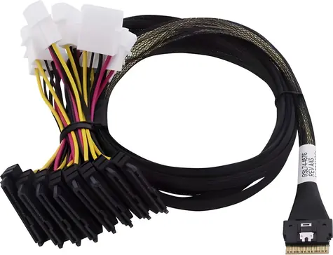 Adaptec SlimSAS SFF-8654 8i - 8x U.3 SFF-8639 Kabel / Kabel SAS / wewnętrzny / 0,8 m / tri-mode SAS, SATA, NVMe