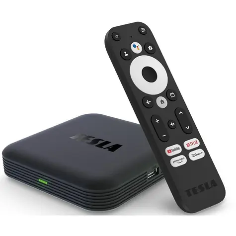 TESLA MediaBox XG600 / Odtwarzacz multimedialny / Google TV / UHD 4K / HDR10+ / Wi-Fi / Bluetooth 5.0
