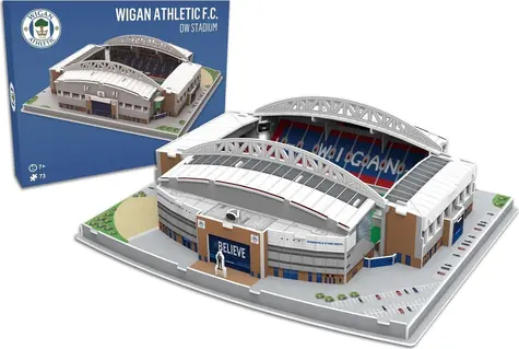 STADION 3D REPLICA Puzzle 3D DW Stadium - Wigan Athletic / 73 elementy / 33,1 x 26,3 x 10 cm