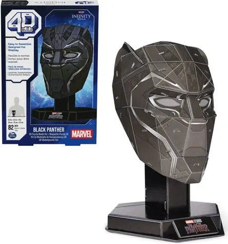 Puzzle 4D BUILD 3D MARVEL Black Panther / 82 elementy / od 12 lat