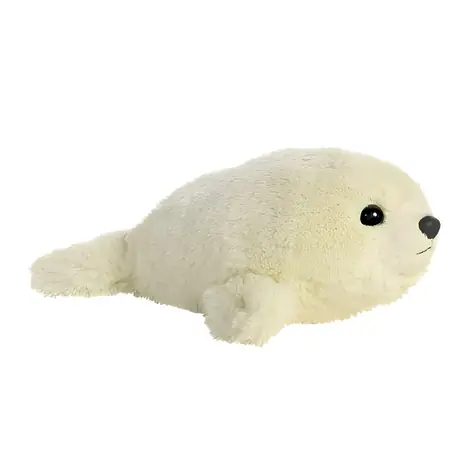 AURORA Pluszowy szczeniak foki / 20 cm / biały / dla dorosłych i dzieci