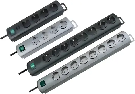 Brennenstuhl Primera grey / Przedłużacz / 10 gniazd / 2 włączniki / 2 m / 3500 W