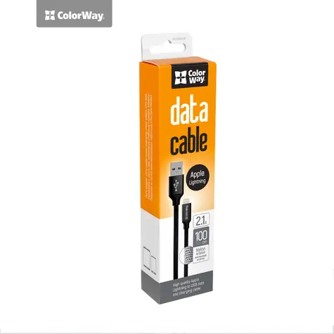 Colorway AM czarny / Kabel danych / Lightning / 1 m