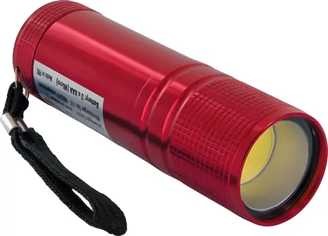 Schwaiger Mini LED czerwona / Latarka / 90 lm / COB LED / Zasięg 12 m / IPX4