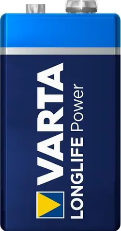Baterie Varta LONGLIFE Power 9V Block / Baterie / Tlenek cynku i manganu (Zn/MnO2) / 2 szt.