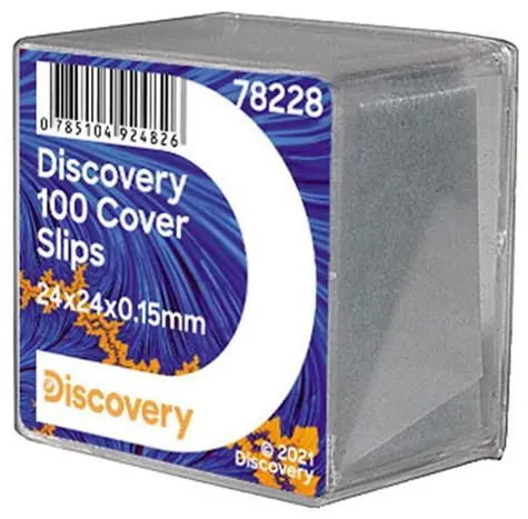 Szkiełka nakrywkowe Discovery 100 / Szkiełka nakrywkowe do mikroskopu / 100 szt.