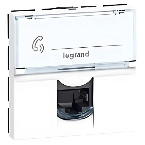 Legrand LCS3 MOSAIC biały / Gniazdo / RJ45 FTP Cat5E / 2 moduły