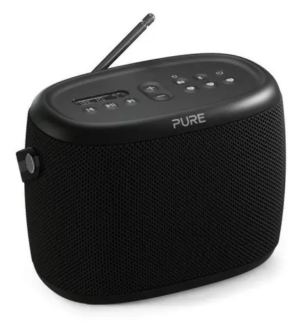 Głośnik Pure Woodland czarny / Bluetooth / DAB+ / FM / 10 W / IP67