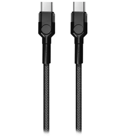 Colorway czarny / Kabel do transmisji danych / USB-C - USB-C / 60 W (3 A) / 1 m