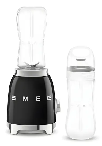 SMEG PBF01BLEU czarny / Blender do smoothie / 300 W / 0,6 l / 2 prędkości