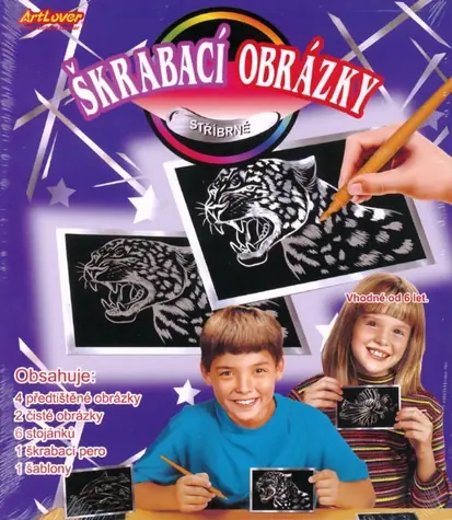 ARTLOVER Zdrapki srebrne / zestaw 6 szt. / od 6 lat