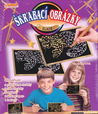 ARTLOVER Zdrapki złote / zestaw 6 szt. / od 6 lat
