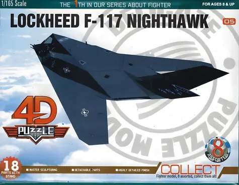 Orion 3D puzzle Lockheed F-117 Nighthawk / skala 1:165 / 18 elementów / od 8 lat