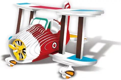 JOKOMISIADA puzzle 3D Samolot / 62 elementy