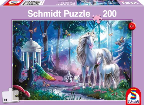 Puzzle Schmidt Jednorożce / 200 elementów / 43,2 × 29,1 cm