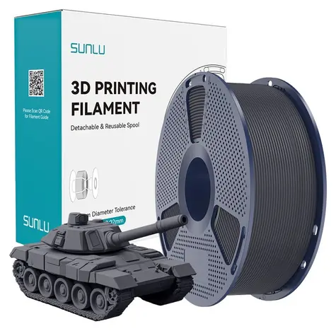 Filament Sunlu PLA+ High-Speed szary / filament do drukarek 3D / high-speed / 1,75 mm / 1 kg