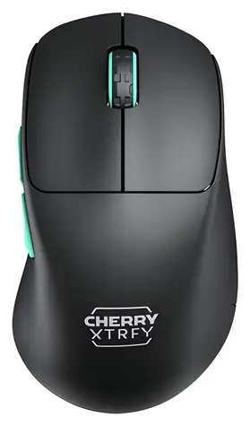 Cherry Xtrfy M64 Wireless czarno-turkusowa / Bezprzewodowa mysz gamingowa / optyczna / 26000 DPI / 2,4 GHz / 53 g