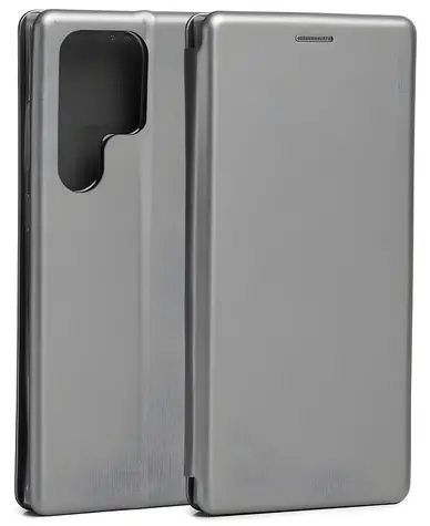 Beline Book Magnetic do Samsung Galaxy S23 Ultra stal / Etui / Klapka / Magnetyczne / TPU, skóra ekologiczna