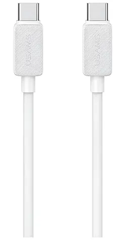 USAMS KY Series US-SJ691 biały / Kabel do transmisji danych / USB-C/USB-C / 60 W / 1 m / 480 Mb/s