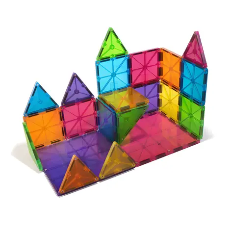 Zestaw magnetyczny MAGNA-TILES / 32 elementy / kompatybilny z innymi zestawami MAGNA-TILE