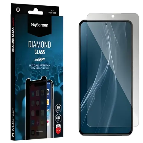 MyScreen Diamond Glass AntiSpy / Szkło ochronne / Apple iPhone 15 Pro / Twardość 9H
