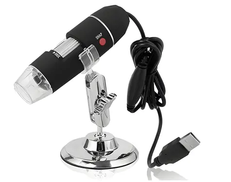 Mikroskop USB MT4096 czarny / Mikroskop cyfrowy / Powiększenie 50-500x / USB 2.0 / Wbudowana kamera