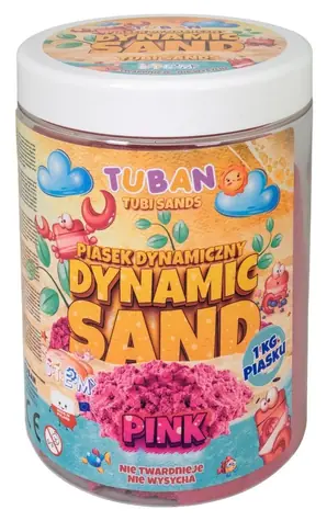 Tuban Kinetic sand pink / 1 kg / kreatywna modelina dla dzieci