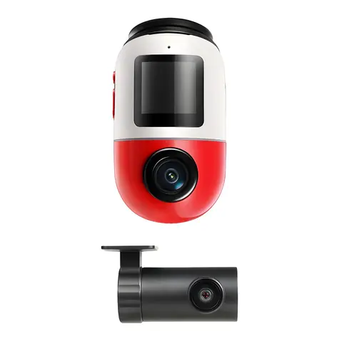 70mai Cam X800 4K czerwony SET + kamera tylna + karta SD / Kamera samochodowa / 4K