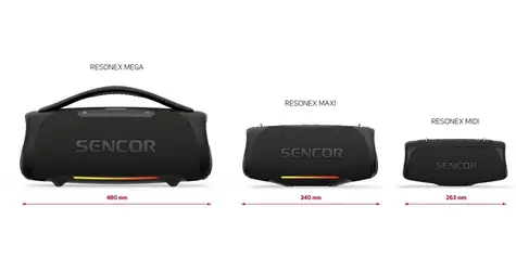 Resonex Mega Moc / głośnik Bluetooth / 190W / TWS / IPX7 / LED