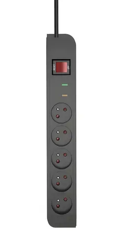 Listwa przeciwprzepięciowa TB Touch Energy 1,5 m / Przedłużacz / 5 gniazd / Wyłącznik sieciowy / 2300 W