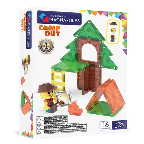 MAGNA-TILES Magnetyczny zestaw konstrukcyjny Camp Out / 16 elementów / od 3 lat