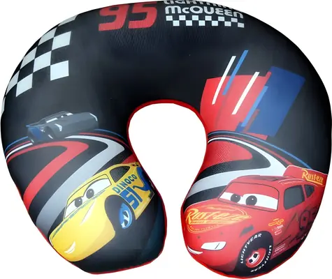 Poduszka podróżna SEVEN dla dzieci CARS / Poduszka podróżna / Poduszka na szyję / Średnica 21 cm / Od 3 lat