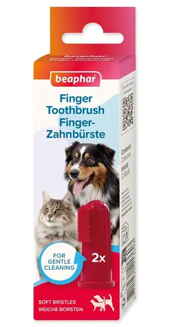 Szczoteczka na palec Beaphar / Pielęgnacja zębów / Dla psów i kotów
