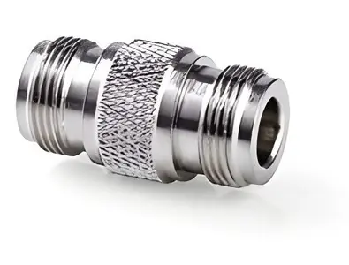Adapter antenowy Nedis N żeński - N żeński / Adapter / niklowany / 50 Ohm / prosty / srebrny / 10 szt.