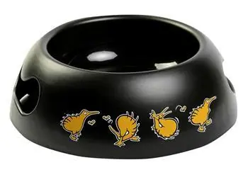 Miska Kiwi Walker Black pomarańczowa / Miska dla psa / 750 ml