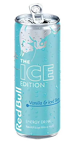 Red Bull Ice Edition Wanilia i Mrożona Jagoda / Napój energetyczny / 12 szt. w kartonie / puszce