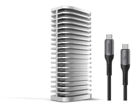 TerraMaster D1 SSD PRO / Zewnętrzna obudowa SSD / USB4 80 Gb/s / 1x M.2 NVMe / bezdyskowa