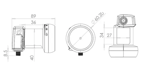 Inverto HOME PRO Universal Pojedynczy / LNB / Universal / 1 wyjście
