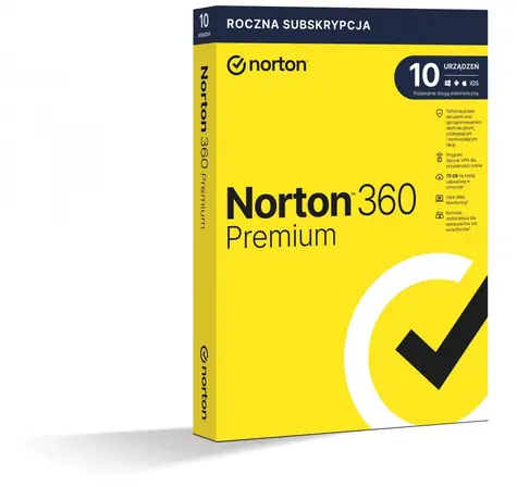 360 Premium 75 GB / Oprogramowanie / Licencja / 10 urządzeń / 1 rok / Nośnik fizyczny